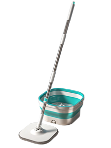 Serpillère rotative avec seau grande capacité pour nettoyage humide et sec, nouvelle arrivée, gain de temps, pliable, 360° °   Nettoyeur à serpillière rotative - Product Image 6