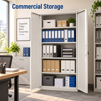 Armoire de classement métallique personnalisable avec tiroirs et étagères réglables pour le personnel scolaire et les employés