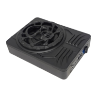 Subwoofer audio de voiture 120W RMS personnalisable OEM, bobine simple, panier en aluminium, 10 pouces, subwoofer audio mince sous siège