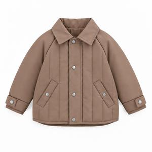<span class=keywords><strong>Veste</strong></span> en coton matelassée à manches raglan et col imprimé pour garçon - Product Image 2