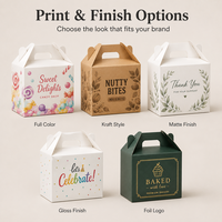 Boîtes d'emballage en carton recyclé auto-érectables sur mesure pour sushis, bonbons, snacks, cadeaux de fête, avec design de carte portable