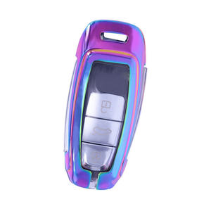 Accessoires de voiture colorés personnalisés en alliage de zinc du couvercle de clé de voiture adapté pour Toyota BMW VW Audi Nissan Honda Ford Benz Tesla - Product Image 1