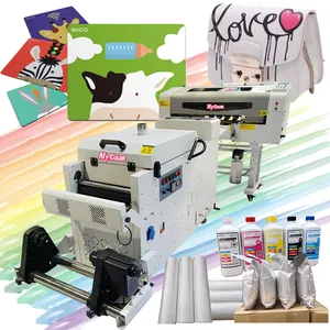 Mycolor wirtschaft lich heißer Verkauf a3 30cm mit doppelten xp600 Köpfen dtf Drucker Tinten strahl drucker Drucker maschine und Pulvers chüttler