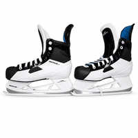 Patins à glace SOYUZ pour SR, bleu et blanc, avec rembourrage de la cheville, pour l'entraînement sur patinoire
