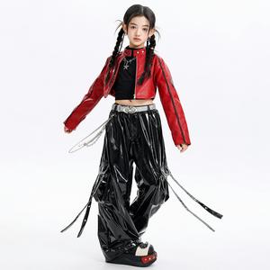 Conjunto de Chaqueta de Danza Jazz para Niñas, Diseño Moderno de Manga Larga, Ropa Elegante para Prácticas de Baile Infantil - Product Image 1
