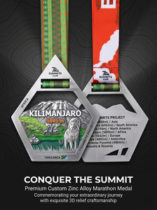 Medalla Personalizada de Metal para Carrera Divertida 5K, Bajo MOQ, Fundición 3D en Aleación de Zinc, Venta al por Mayor, Trofeo para Eventos Benéficos o Escolares, Medalla Personalizada para Carrera Divertida - Product Image 2
