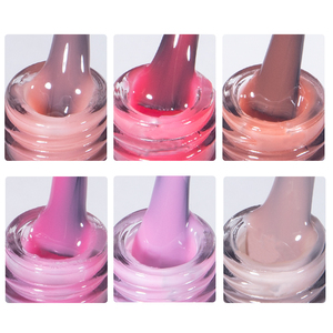 Gel KODIES Summer Ice semi-transparent style français, lampe LED, <span class=keywords><strong>manucure</strong></span> DIY, vente en gros OEM, flacon en verre cristal, gel <span class=keywords><strong>couleur</strong></span> pour ongles - Product Image 4