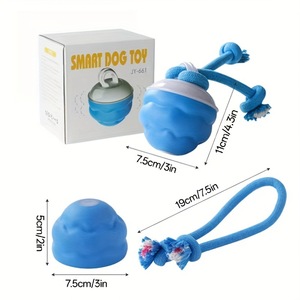 Intelligent Electric Pet Toy <b>Ball</b> Blue Automatic Interactive <b>Dog</b> Cat Entertainment Chew Toy PCTPR Material 203g - Product Image 4
