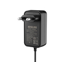 Adaptateur secteur AC/DC coréen 12W-65W certifié KC 1.5A en matériau PC compatible avec les téléphones, ordinateurs portables, consoles de jeux, prise DC en option