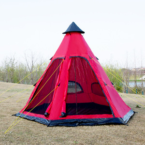 Carpa de Camping Hexagonal Grande para Exteriores, Impermeable, con Protección Solar para Playa y Parque - Product Image 1