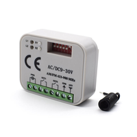 Module récepteur de relais sans fil universel 433 MHz DC 12V 2 canaux et 2 télécommandes émettrices 433 MHz