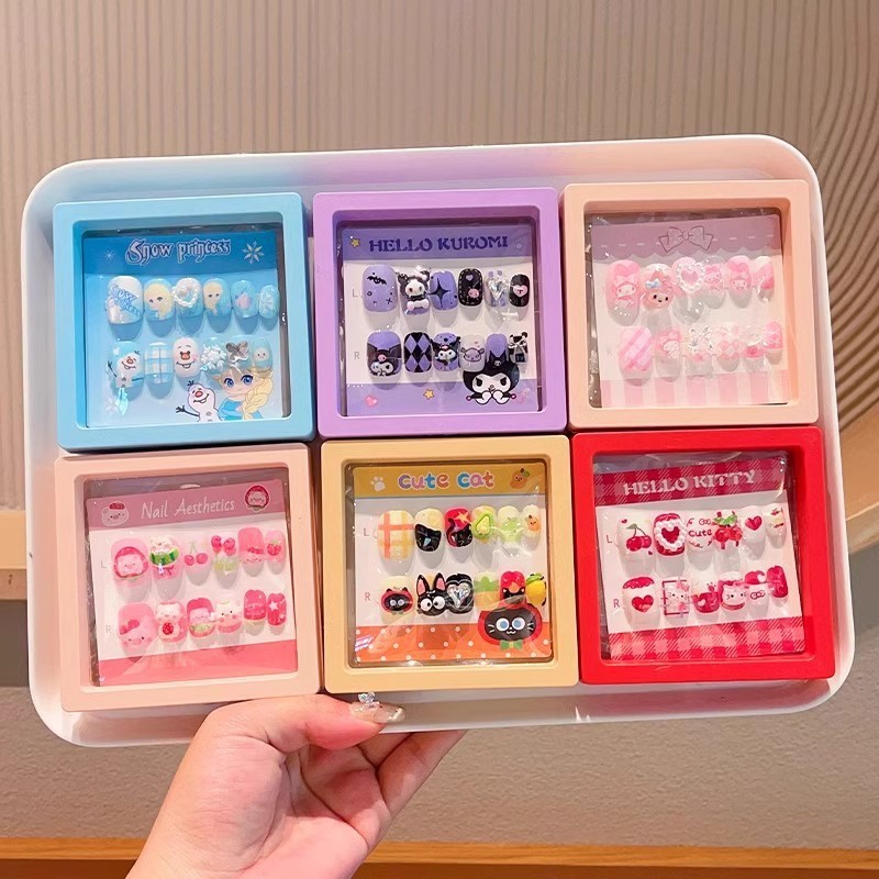 acrylic press on nails kid nails