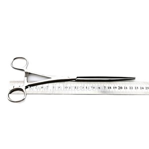 Pinces intestinales en acier inoxydable, 23 cm et 18 cm, pinces pour couper les oreilles des animaux, dents droites et courbées, pinces de maintien intestinales. - Product Image 1