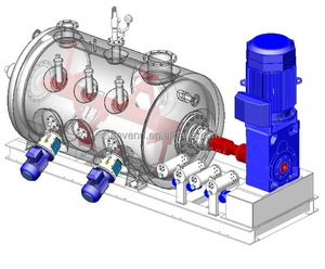 Secador de rastrillo de estiércol de <span class=keywords><strong>pollo</strong></span> y caballo Secador de grada rotativa industrial Máquina secadora de paletas de rastrillo de SenVen - Product Image 3