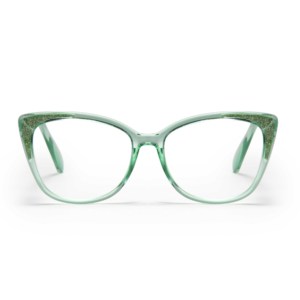 Chic e scintillante verde menta Cat-Eye <span class=keywords><strong>occhiali</strong></span> <span class=keywords><strong>da</strong></span> <span class=keywords><strong>vista</strong></span> montature ottiche in plastica <span class=keywords><strong>da</strong></span> donna <span class=keywords><strong>occhiali</strong></span> Anti luce blu per la lettura - Product Image 3