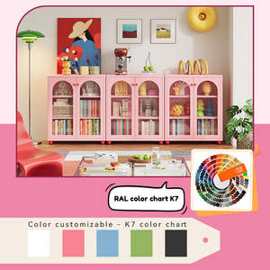 Mueble de Almacenamiento Moderno de Acero para el Hogar con Puerta de Vidrio Rayado para Esquinas sin Uso, Áreas de <span class=keywords><strong>Comedor</strong></span>, Maximiza el Espacio en Salas de Estar Pequeñas - Product Image 5