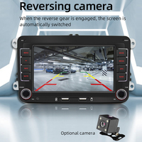 7 pulgadas 2 Din pantalla táctil Android Auto Radio Player VW Carplay Mirror Link FM BT GPS WIFI estéreo coche amplificador DSP Navigator MP4