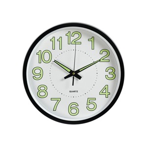 12 Inch Luminous Wall <b>Clock</b> Silent Quartz Analog Round <b>Battery</b> Powered Glow in the Dark Timepiece for Living Room Bedroom - Product Image 5