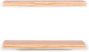 <strong>Floating</strong> <strong>Shelves</strong> Solid <strong>Wood</strong> Decorative <strong>Floating</strong> Shelving, Modern Rustic <strong>Floating</strong> <strong>Shelf</strong> - Product Image 2
