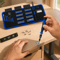 Kit d'outils de réparation de précision 142-en-1 pour téléphones et ordinateurs avec sac en tissu