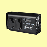 Contrôleur de gradation DMX numérique 2 canaux avec écran LCD et charge maximale de 4400W pour éclairage LED