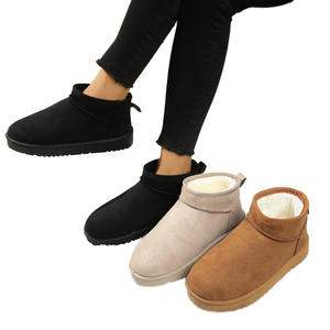 High-quality Lightweight PU Snow Boots women cotton <b>shoes</b> breathable lightweight comfortable <b>warm</b> thick soles snow boots - Product Image 1