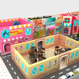 Aire de jeux intérieure polyvalente pour enfants, <span class=keywords><strong>maison</strong></span> de jeu à thème, équipement de jeu souple sûr et amusant pour enfants - Product Image 4