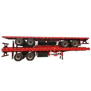 2024 New Arrival 3 axle 20ft container flatbed fence trailers for car carrier hot sale