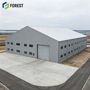 Almacén Industrial Modular de Acero Estructural a Prueba de Terremotos, Depósito Comercial Prefabricado de Espacio Abierto - Product Image 1