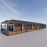 Maisons préfabriquées en conteneurs fabriquées en Chine, modèles personnalisés, hôtel de luxe, boutique, restaurant, maison assemblée, panneaux sandwich