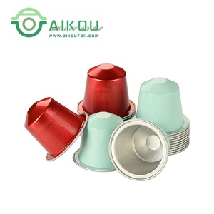 Capsules de café vides jetables de 37mm, en aluminium avec couvercle logo, accessoires pour café et thé - Product Image 3