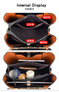 Sacs à main de mode de haute qualité, sacs fourre-tout, sacs à bandoulière, vente en gros, sacs à main en cuir PU écologiques pour femmes, grande capacité, très demandés - Product Image 5