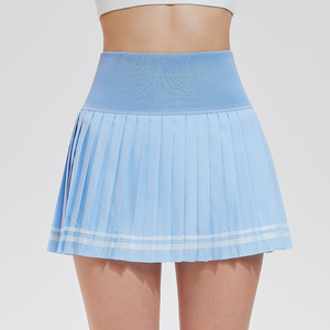 Jupe plissée pour femme 3XL à taille haute, avec logo personnalisé, 2 en 1, anti-transparence, effet seconde peau rafraîchissant, pour le tennis, le golf, le badminton et le paddle - Product Image 5