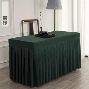 Custom 6 Foot Square Polyester Washable <b>Table</b> <b>Cover</b> for Weddings & Events Hotels Outdoor Use with Branding Applications - Product Image 6