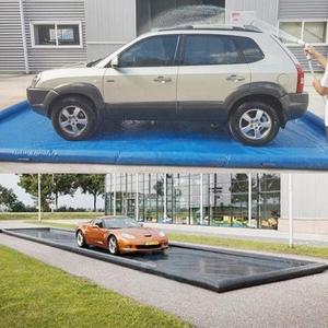 Piscina inflable portátil de PVC personalizada para lavado de coches, alfombra de aire impermeable y resistente al fuego para coches, en venta - Product Image 4