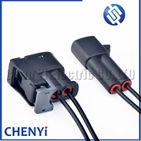 2 Pin mobil konektor injektor kawat Harness plug 90980-11246 7283-8226-30 untuk matriks Lexus Hyundai Mazda 2JZ-GE SC300 RX7