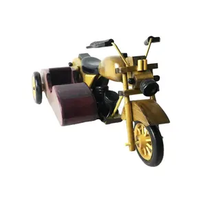 China supplier wholesale art craft motorbike design exquisite wood model wine rack