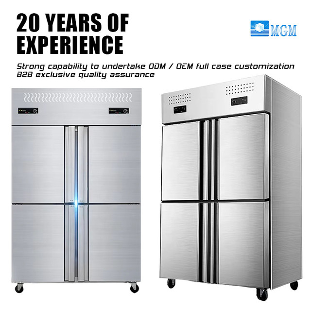 Best Quality Lower Factory Price Commercial Fridge Four Door Commercial Kitchen Refrigerator for Restaurant Kitchen