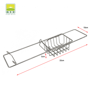 Cesta organizadora telescópica personalizada para fregadero de cocina, estante de almacenamiento extensible para fregadero - Product Image 3