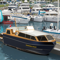 Grandsea 12m VIP fibre de verre coque Yacht bateau de transfert de passagers avec moteur hors-bord pour le transport de travail
