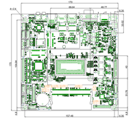 Mini-itx Motherboard industri dengan 32 GB DDR4 SATA Alder Lake-N Series CPU Intel SOC Chipset kompatibel dengan server yang tersedia