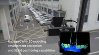 Capteur intérieur/extérieur AS5000 IP65 avec réseau à semi-conducteurs 10Hz DTOF LiDAR Distance de travail 50M Capteur de position 10Hz AKUSENSE