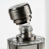 Botol Parfum Kaca Keriting Coklat Matte dengan Stiker Frost 50ml 100ml OEM Custom