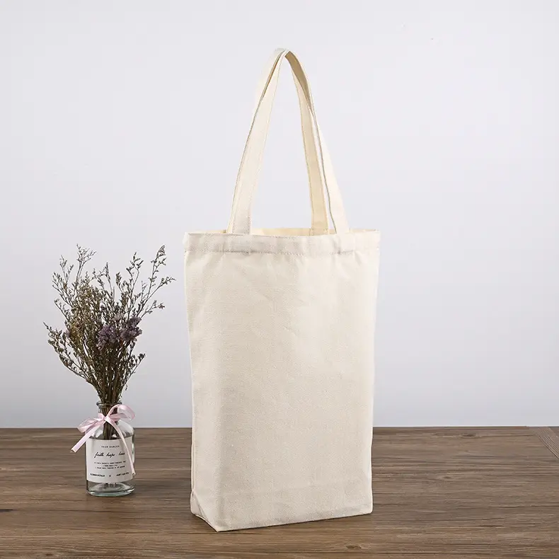गर्म बिक्री कस्टम लोगो आकार मुद्रण पर्यावरण के अनुकूल पुनर्चक्रण पुनः प्रयोज्य कपास कैनवास बैग खरीदारी टोटे बैग