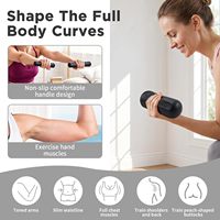 Paire d'haltères mini en silicone antidérapants pour Pilates, musculation des bras, hommes et femmes, entraînement à domicile