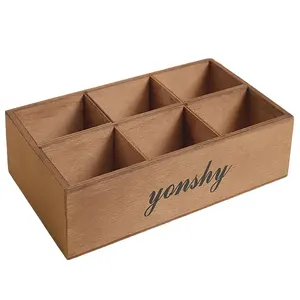 Оптовая продажа, многофункциональная деревянная коробка для сухофруктов с логотипом на заказ, деревянные подарочные коробки для хранения чая и конфет с крышкой, контейнер для закусок