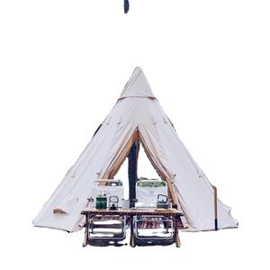 Tente de glamping en toile d'extérieur, tente <span class=keywords><strong>tipi</strong></span> imperméable, tente <span class=keywords><strong>tipi</strong></span> <span class=keywords><strong>adulte</strong></span> grande taille 5m, tentes de mariage - Product Image 1