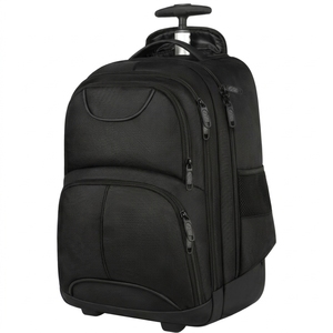 The Best Rolling Carry on Laptop Travel Carrier Water Resistant Business <strong>Backpack</strong> <strong>Wheels</strong> Black Quality Laptop <strong>Backpack</strong> - Product Image 1