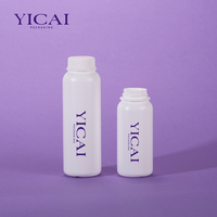 120g 4oz Mat Blanc Rond En Plastique HDPE Soda Bouteilles Bébé Talc Poudre Squeeze Shaker Bouteille Twist Open Sifter Cap