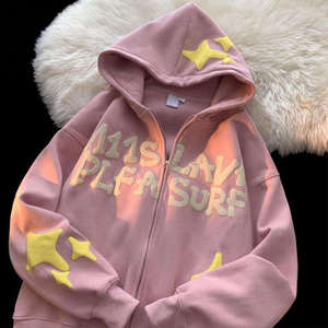 Vente flash - Sweat à capuche surdimensionné avec impression 3D en relief - Sweat à capuche personnalisé avec fermeture éclair intégrale - Sweat à capuche chaud et tendance pour homme - 3D - Product Image 4